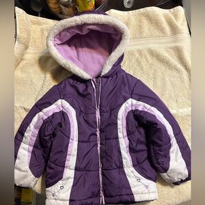 London Fog Hooded Quilted Jacket - Size 4T